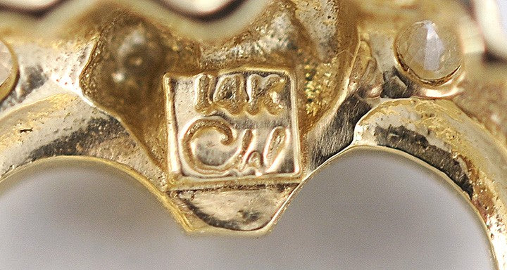 Romantic 14k Gold & ~.25-.35ct Diamond Heart Shaped Pendant