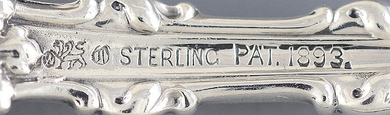 Antique Sterling Silver Whiting Imperial Queen 1893 Shell Serving Spoon