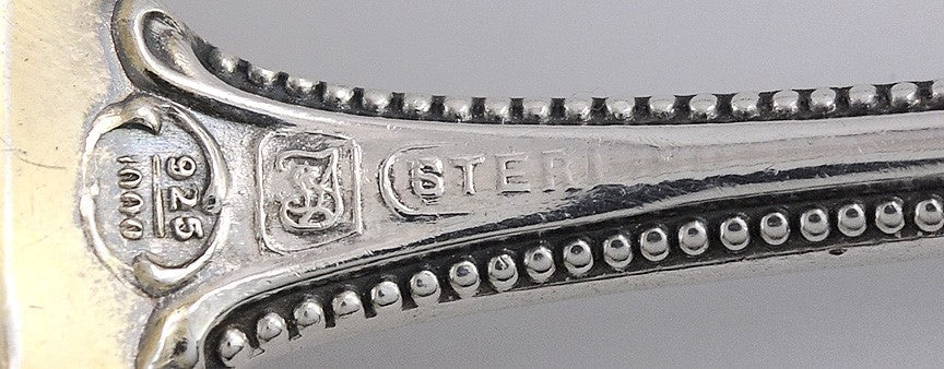 Antique Towle Old Colonial 1895 Sterling Silver Sugar Serving Spoon 6"