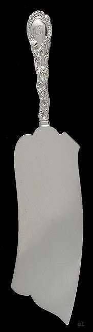 Antique Durgin Louis XV 1890 Sterling Silver Ice Cream Cleaver Slice Server