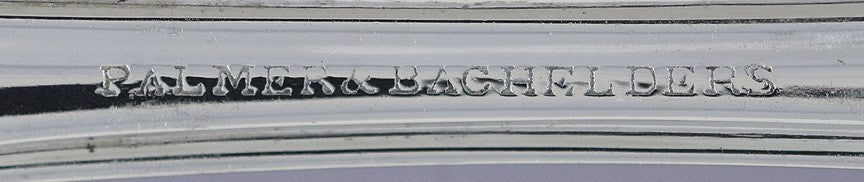 c1850s Superb set 11 American Coin Olive Tuscan Forks Palmer & Bachelder