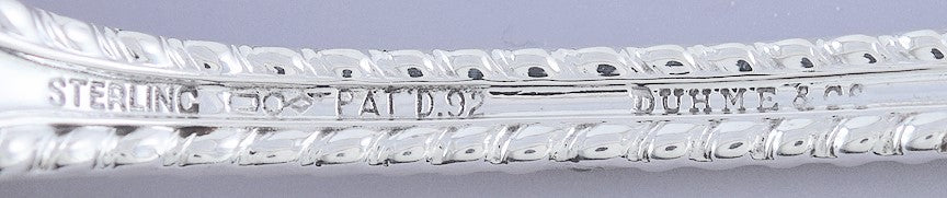 Rare set 6 Dominick & Haff Sterling Silver Gumbo Soup Spoons