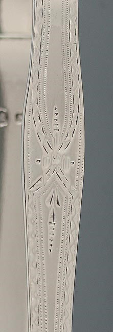 1790s Antique English Georgian Sterling Silver Sugar Cube Tongs