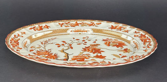 Large Old Copeland Spode India Tree Platter 14 3/4 by 11 1/2 inches