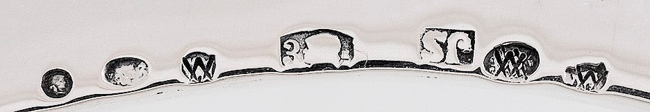 Lovely Antique c1900 Austrian Wiener Werkstatte Footed Bowl 800 Silver NO MONO