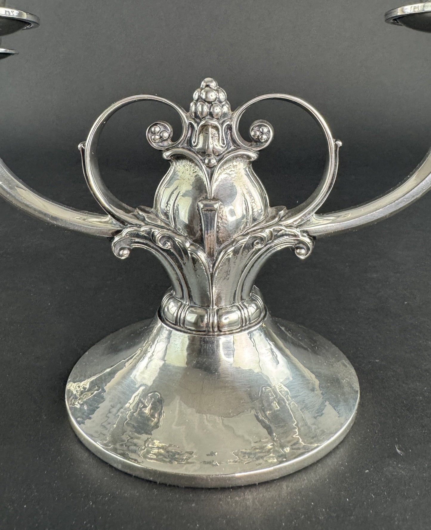 Stylish Pair Gorham Sterling Silver Jensen Style Double Arm Candelabra
