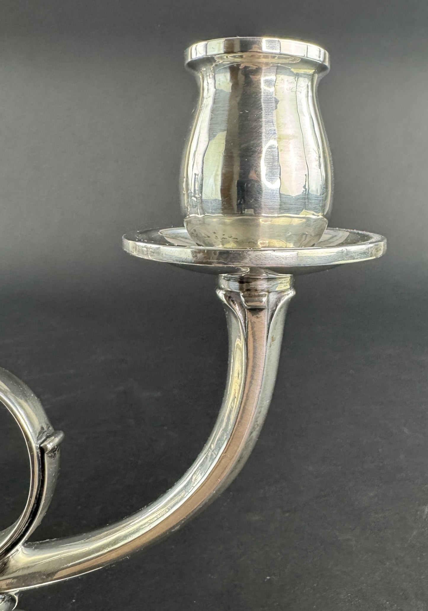 Stylish Pair Gorham Sterling Silver Jensen Style Double Arm Candelabra