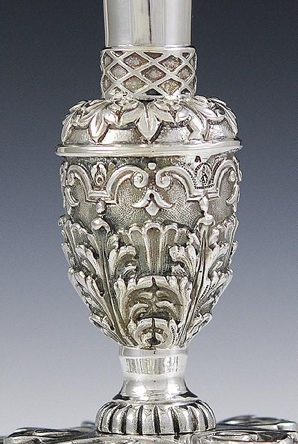 Tall Italian Sterling Silver Compote Medieval/Renaissance Style