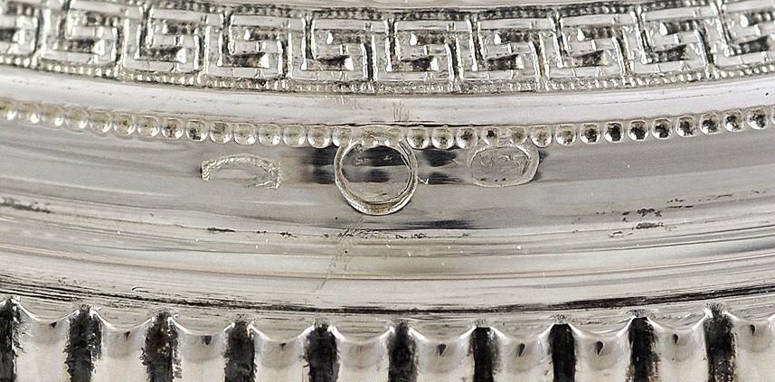 Tall Italian Sterling Silver Compote Medieval/Renaissance Style