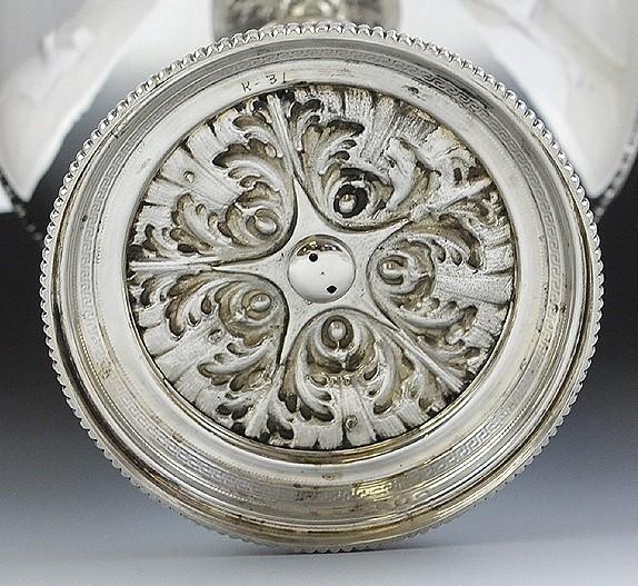 Tall Italian Sterling Silver Compote Medieval/Renaissance Style