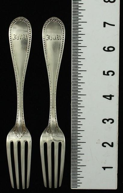 13 Handsome 1820s-50s American Coin Silver Dinner Forks