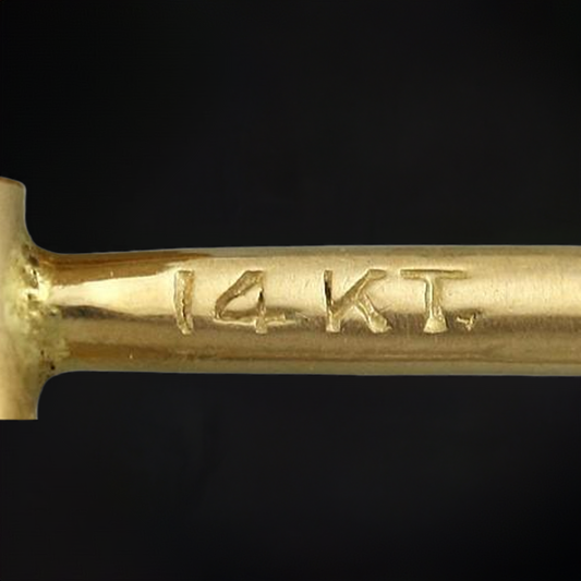 14k Yellow Gold and 3 Pearl Drop Dangle Earrings