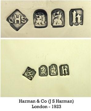 Fine Quality 1923 English Britannia Silver Inkwell