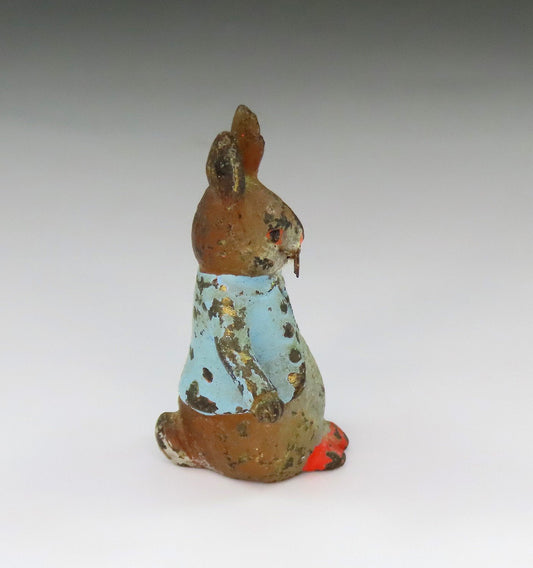 c1890 Peter Rabbit Austrian Bronze Miniature Beatrix Potter 1 3/8" Tall