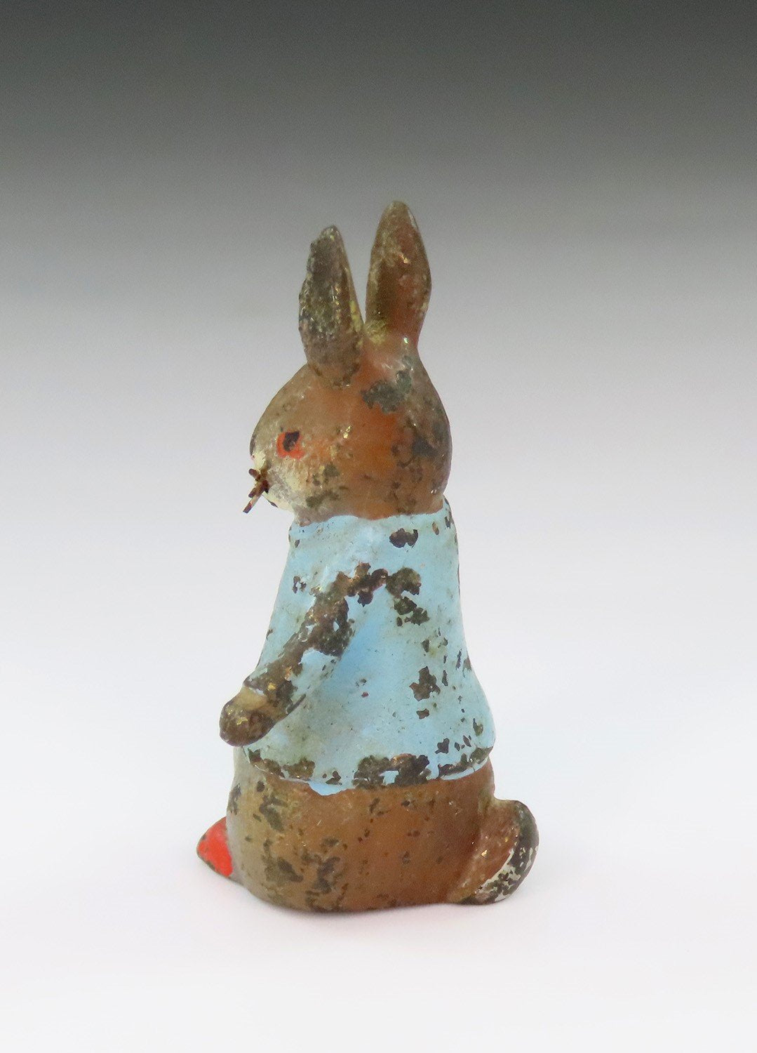 c1890 Peter Rabbit Austrian Bronze Miniature Beatrix Potter 1 3/8" Tall