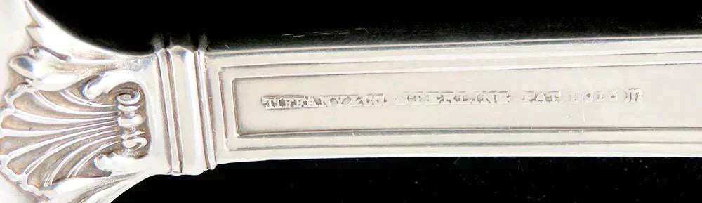 Big Antique Tiffany & Co San Lorenzo 1916 Sterling Silver Asparagus Serving Fork