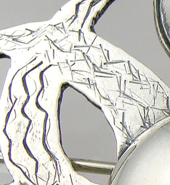 2 Hand Made Vintage Mexican Sterling Sombrero Cactus Pins/Brooches