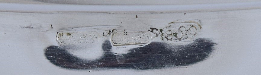 Vintage Dabbene Milan Italian 800 Silver Stout Serving Bowl Dish 6 3/4"