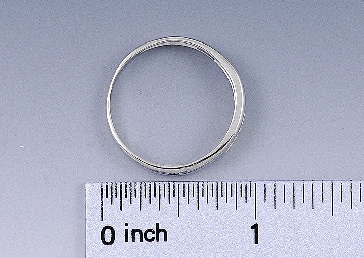 High End Platinum & Modern Brilliant Cut Diamond Anniversary Band Ring