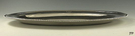 Antique 1788 English Georgian Sterling Silver Serving Platter Tray 10" X 15"