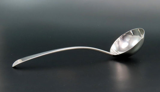 1795 Wonderful Georgian English Sterling Silver Gravy Sauce Ladle 6 7/8 Inches