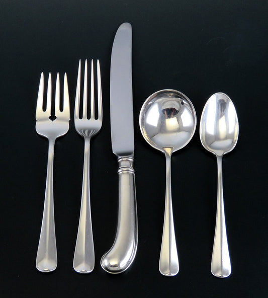 65pc Dominick Haff Sterling Silver Rattail Antique Flatware Set Queen Anne Style