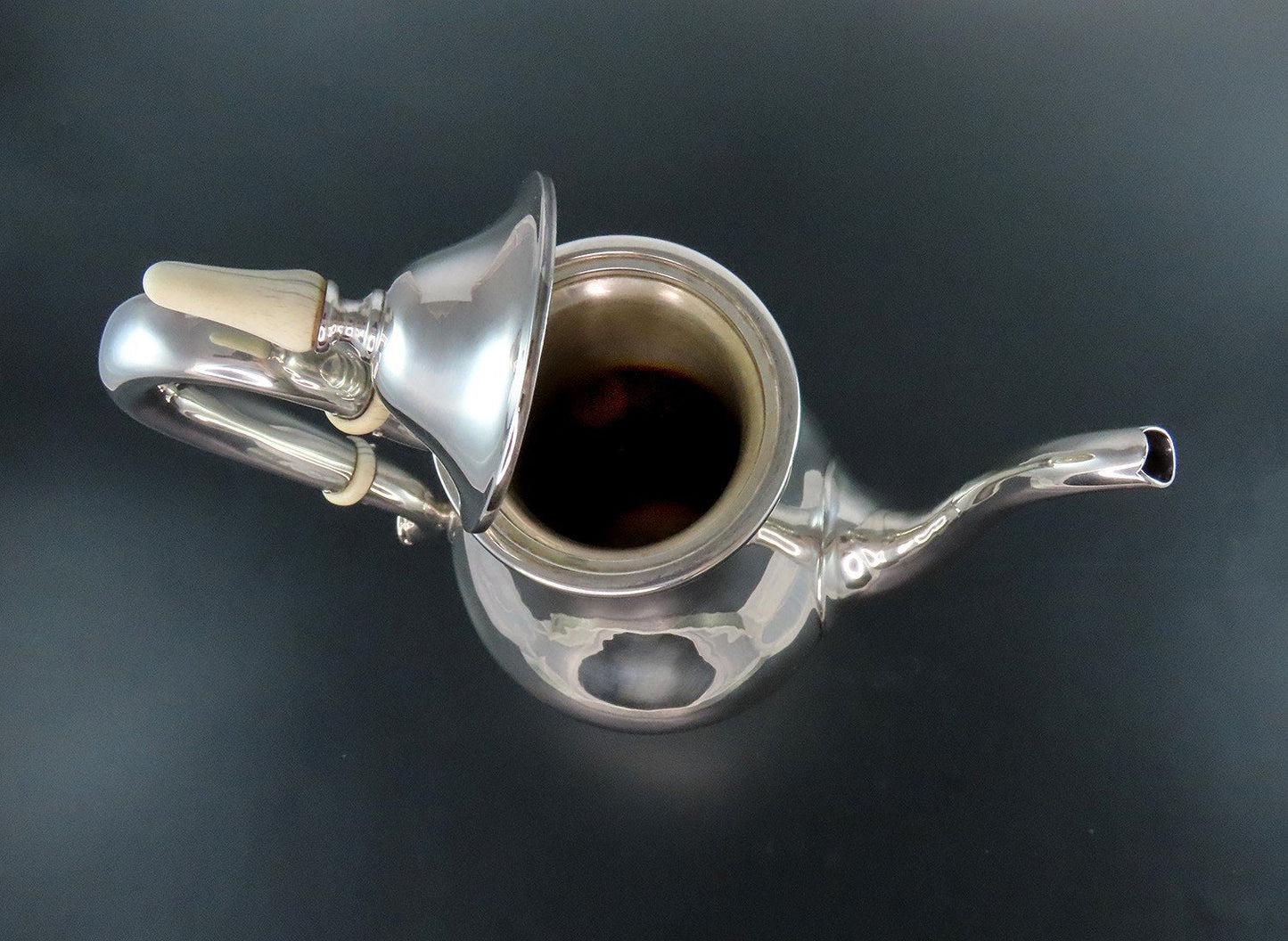 Erickson Arts Crafts Sterling Silver Handwrought Hand Hammered Teapot Coffee Pot