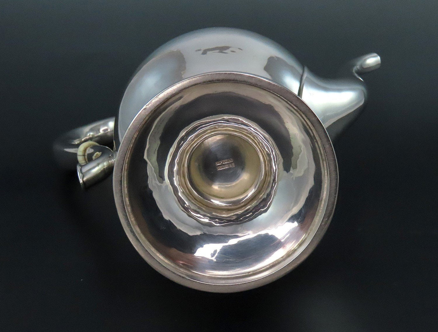 Erickson Arts Crafts Sterling Silver Handwrought Hand Hammered Teapot Coffee Pot