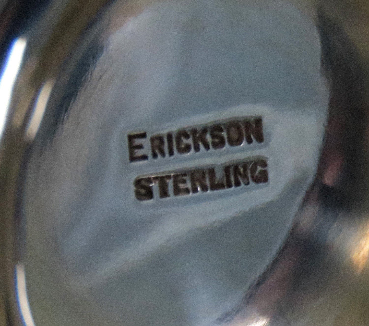 Erickson Arts Crafts Sterling Silver Handwrought Hand Hammered Teapot Coffee Pot