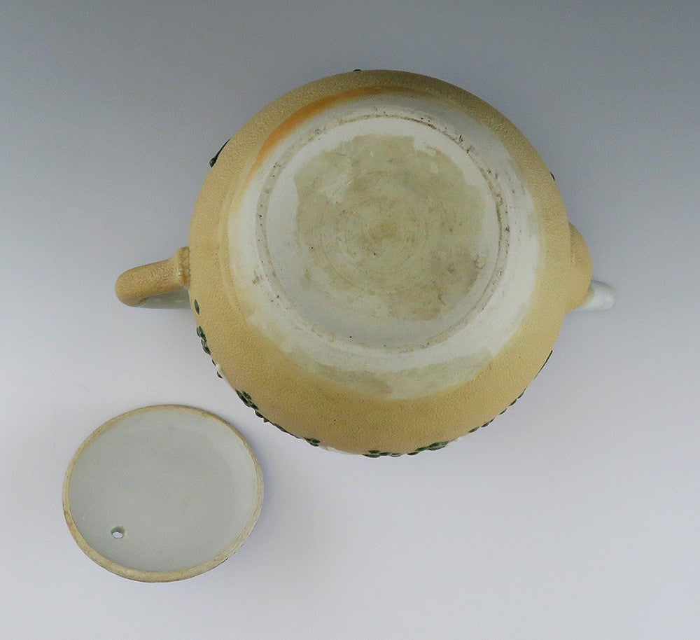 Charming early 1900s Japanese Pottery Impasto Enamel Decorated Teapot