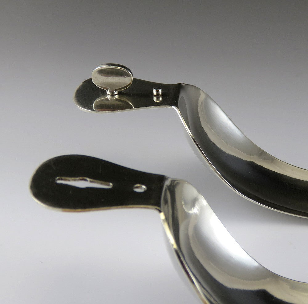 Great Rare and Huge Dutch 1854 Silver Pastry or Salad or Food Tongs