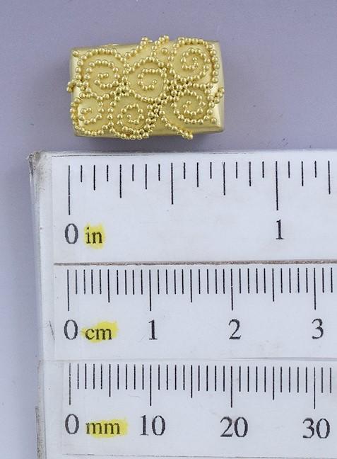 Etruscan Revival Style Pure 24K Gold Beadwork Pendant or Enhancer