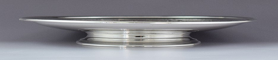 Antique 1907-1947 Tiffany & Co Sterling Silver Low Footed Tray 10.75"