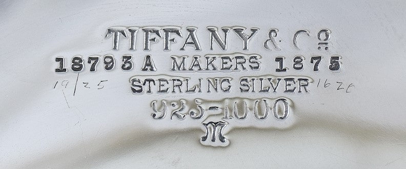 Antique 1907-1947 Tiffany & Co Sterling Silver Low Footed Tray 10.75"
