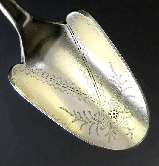 Antique 19th Century Aesthetic Movement Rogers Bros Silver Plate Cheese Scoop