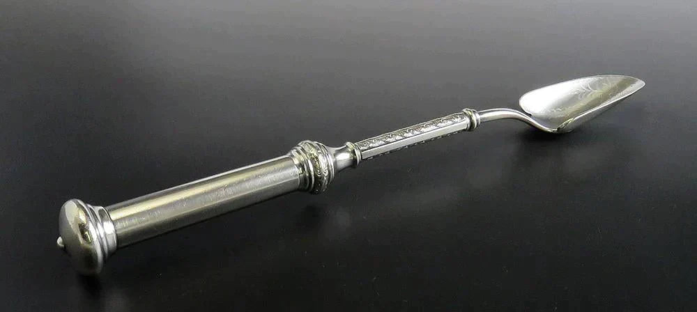 Antique 19th Century Aesthetic Movement Rogers Bros Silver Plate Cheese Scoop