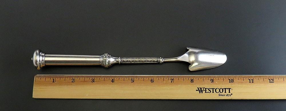 Antique 19th Century Aesthetic Movement Rogers Bros Silver Plate Cheese Scoop