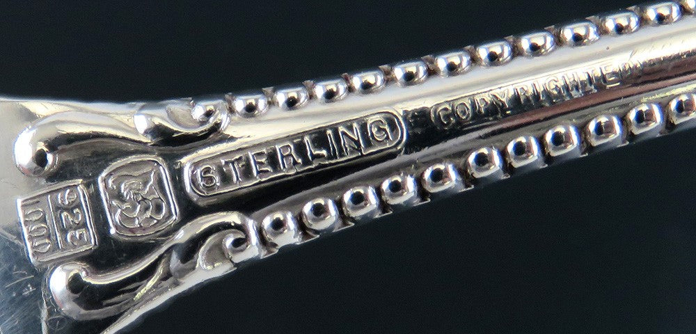 Antique 19th Century Sterling Silver Towle Canterbury Soup Punch Ladle 13 1/4"