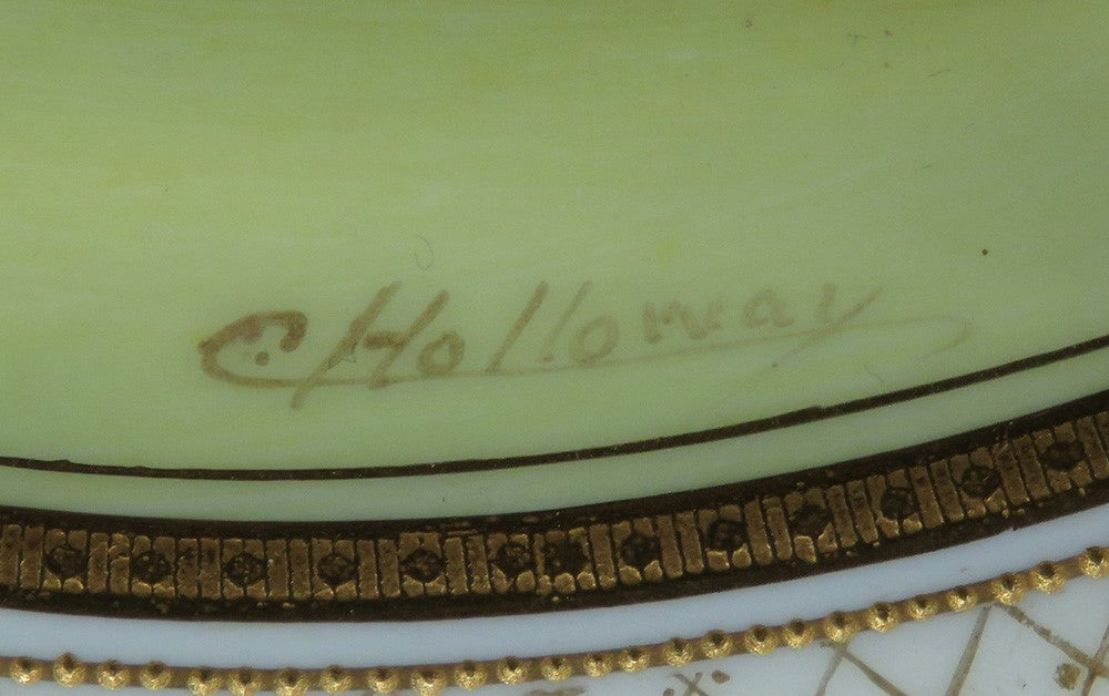 Antique c1925 Royal Doulton Porcelain China Handpainted Pike Fish Cabinet Plate