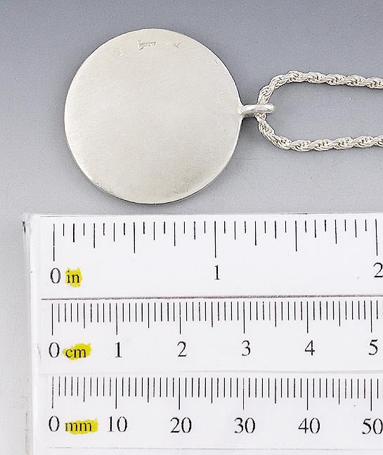 Unique Contemporary Sterling Silver ~1.25ct Diamond Moon Pendant Necklace
