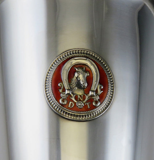 Norwegian 830S Silver Det Norske Travselskap Horseracing Trophy Cup N.M. Thune