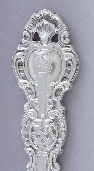 Great Pair Durgin Sterling Silver Regent Butter Knives / Spreaders S Mono