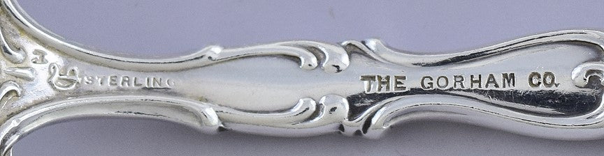 Great Pair Durgin Sterling Silver Regent Forks 7 1/8" Heavy Weight S Mono