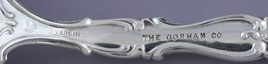 Great Pair Durgin Sterling Silver Regent Place / Dessert Oval Soup Spoons S Mono