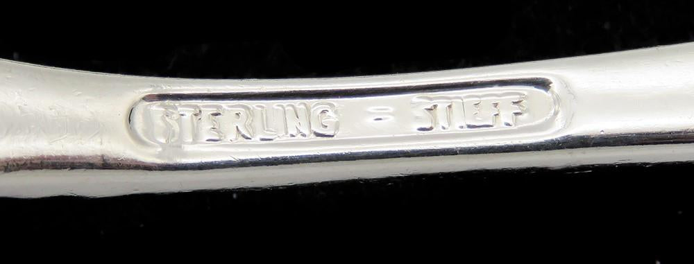 Beautiful Sterling Silver Serving Fork Stieff Rose Pat 7 3/4 in