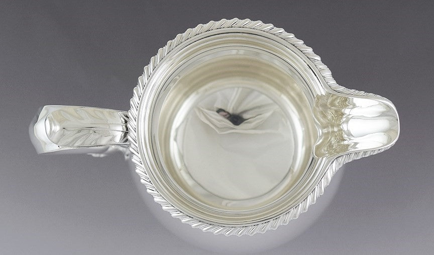 Heavy Gorham Sterling Silver Classical Gadrooned Water Pitcher 72oz 4 Pint