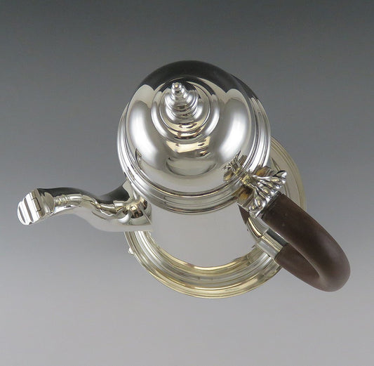 Superb Tiffany & Co. Sterling Silver Coffee Pot on Stand Burner