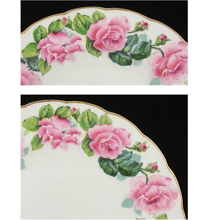 16 George Jones Pink Roses Porcelain Dinner Plates