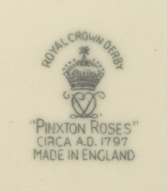 12 Royal Crown Derby Pinxton Roses Dessert Salad Plates