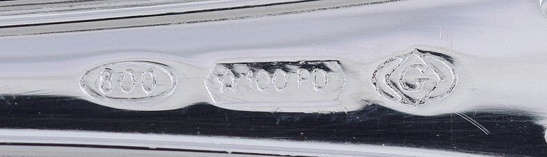 Fabulous Italian 800 Silver Heavy Weight Pastry Pie Server NO MONO 9 1/2"